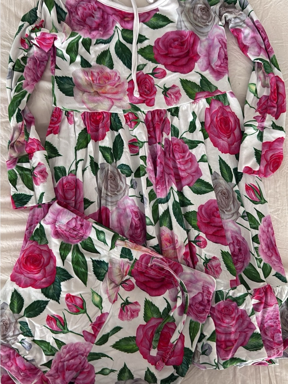 Bums and Roses Twirl Dress and Shorts